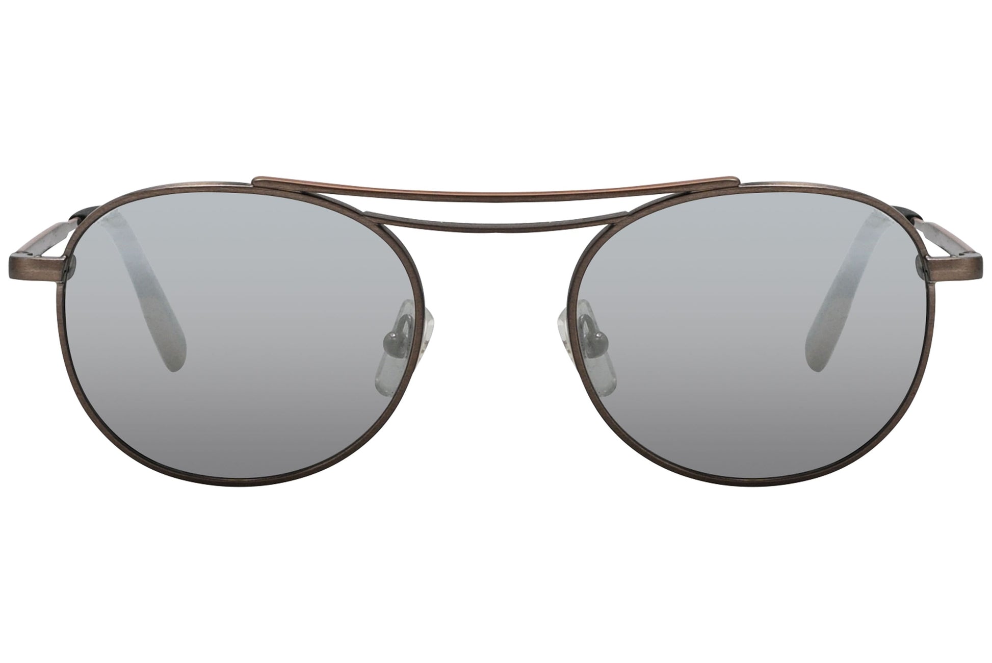 Ermenegildo Zegna Round Bronze Sunglasses Model: EZ0104-35V Front View