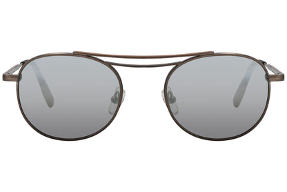 Ermenegildo Zegna Round Bronze Sunglasses Model: EZ0104-35V Front View