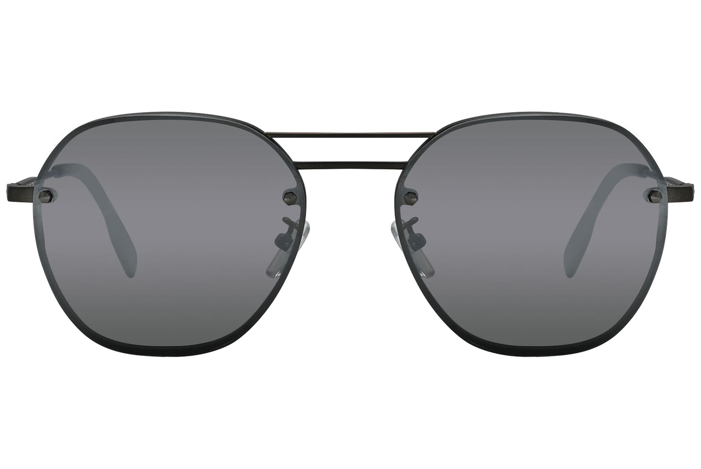 Ermenegildo Zegna Geometric Titanium Sunglasses Model: EZ0105-F-TITANIUM-08C Front View