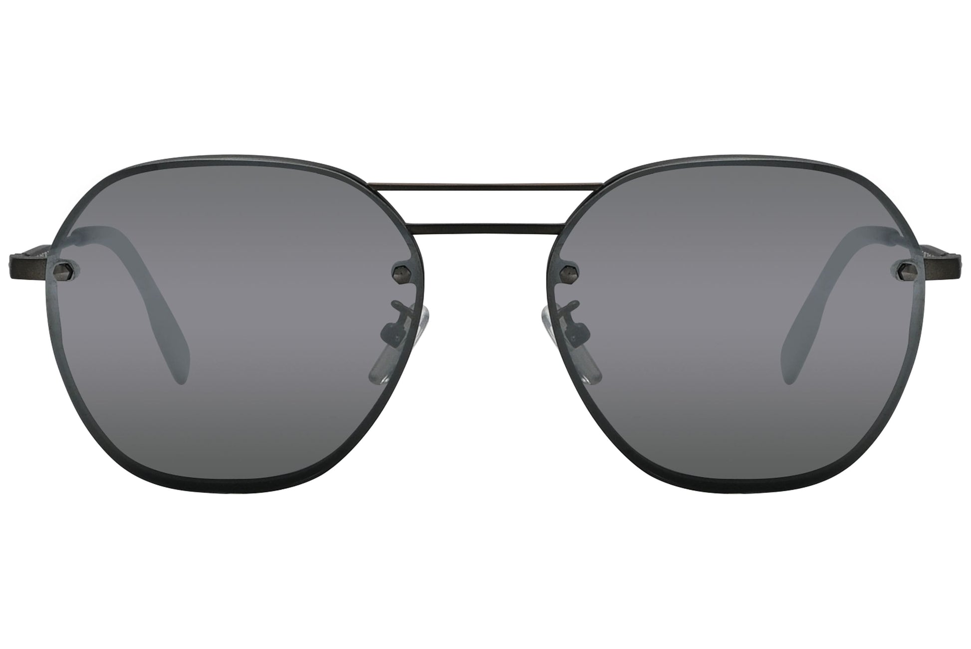 Ermenegildo Zegna Geometric Titanium Sunglasses Model: EZ0105-F-TITANIUM-08C Front View