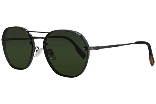 Ermenegildo Zegna Geometric Titanium Sunglasses Model: EZ0105-F-TITANIUM-08N Side View