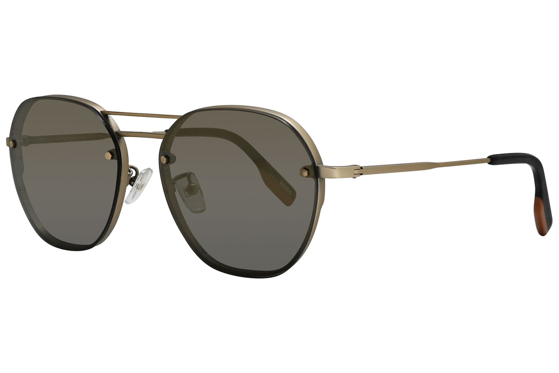 Ermenegildo Zegna Geometric Titanium Sunglasses Model: EZ0105-F-TITANIUM-32C Side View