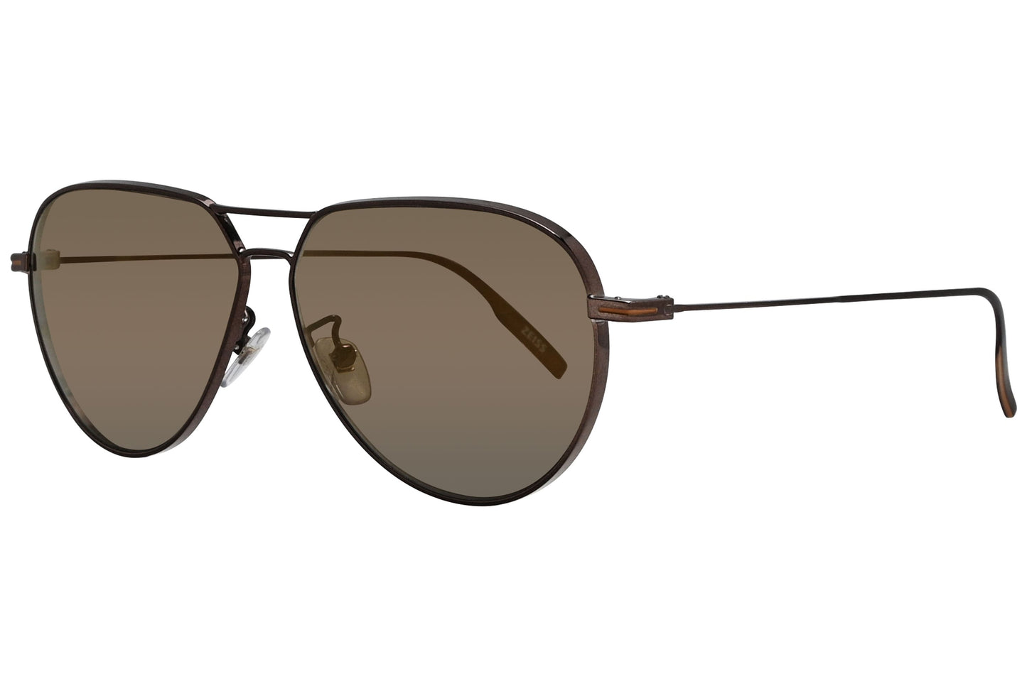 Ermenegildo Zegna Aviator Brown Sunglasses Model: EZ0129-F-36Q Side View