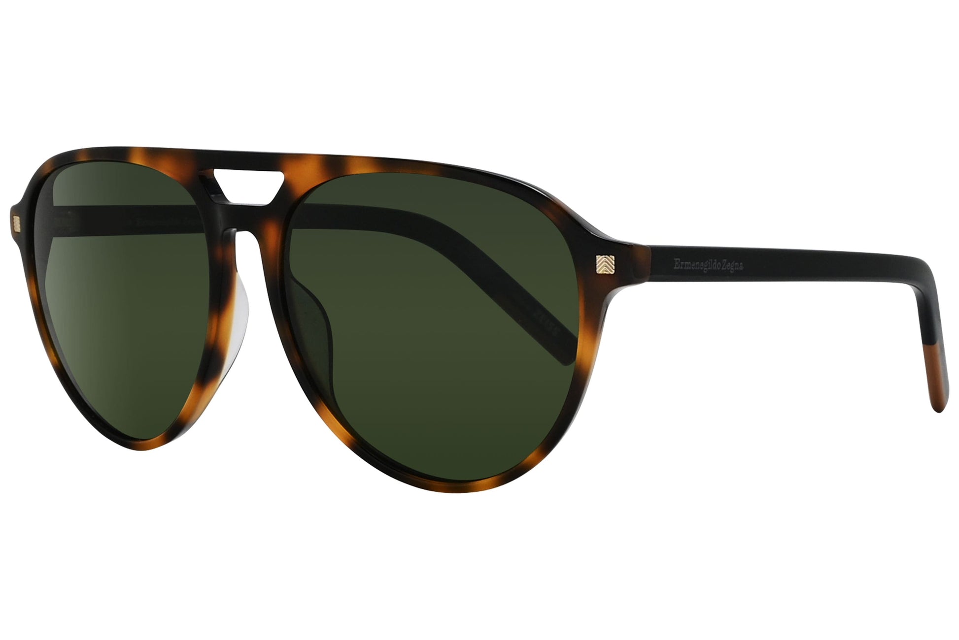 Ermenegildo Zegna Aviator Tortoise Sunglasses Model: EZ0133-52N Side View