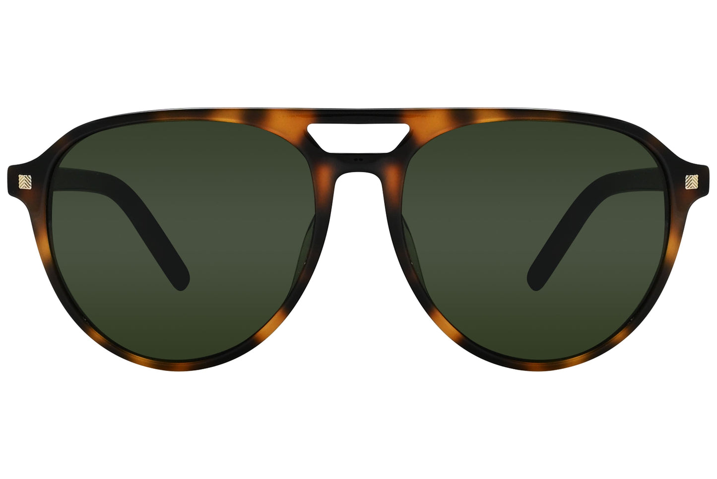 Ermenegildo Zegna Aviator Tortoise Sunglasses Model: EZ0133-52N Front View