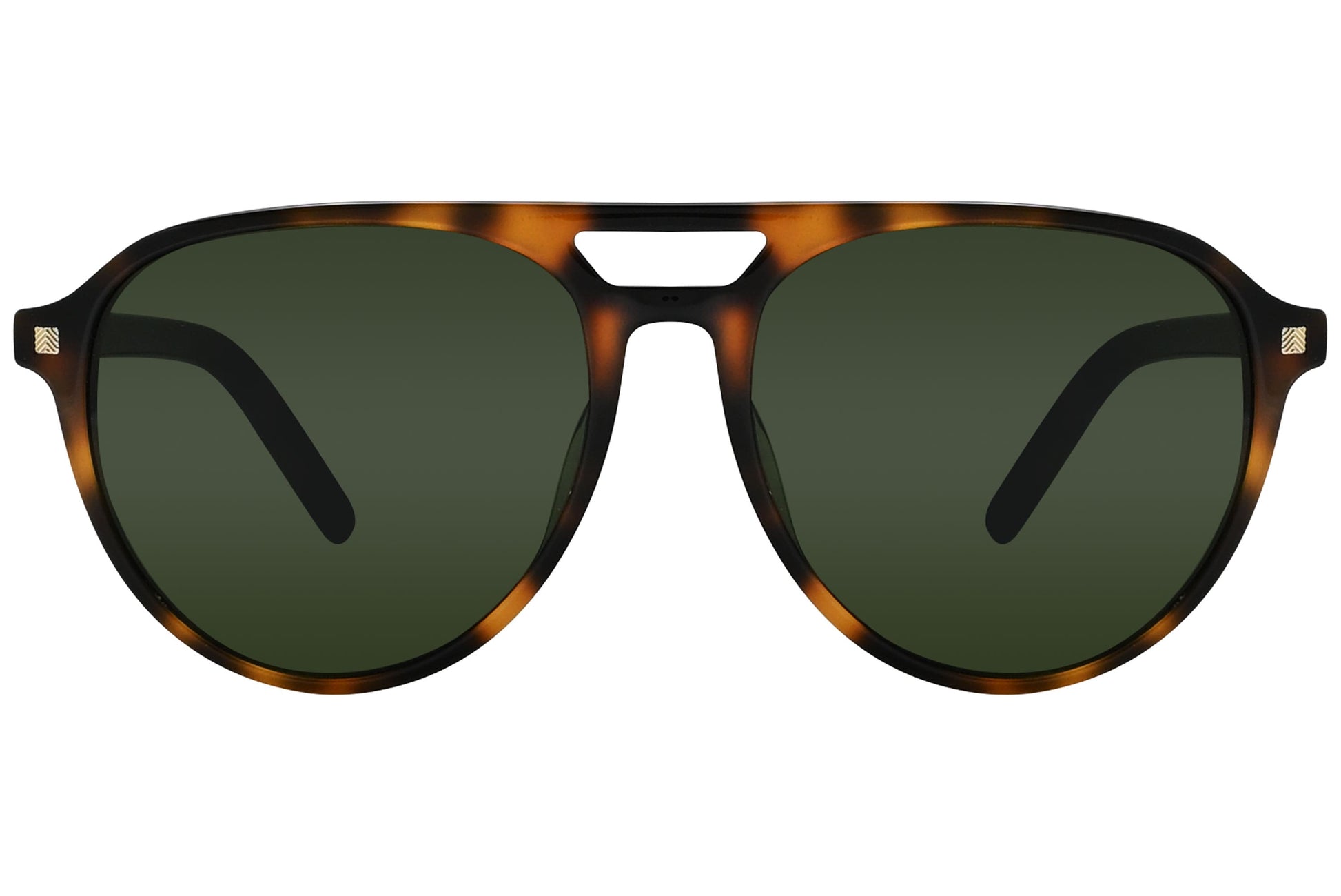 Ermenegildo Zegna Aviator Tortoise Sunglasses Model: EZ0133-52N Front View