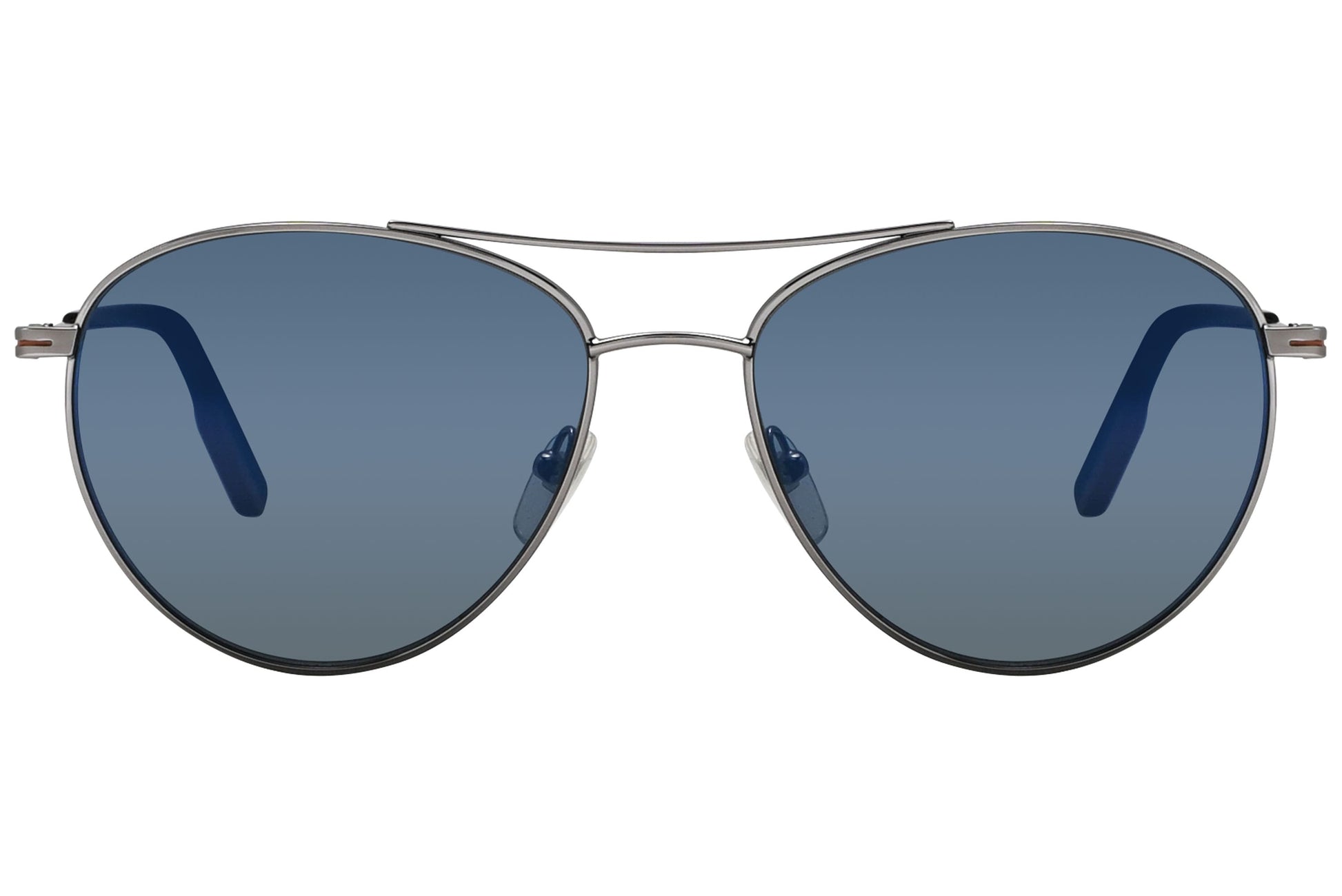 Ermenegildo Zegna Aviator Silver Sunglasses Model: EZ0137-14X Front View