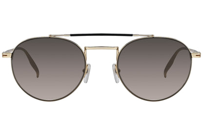 Ermenegildo Zegna Aviator Gold Sunglasses Model: EZ0140-30G Front View