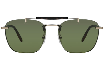 Ermenegildo Zegna Aviator Green Sunglasses Model: EZ0155-32N Front View