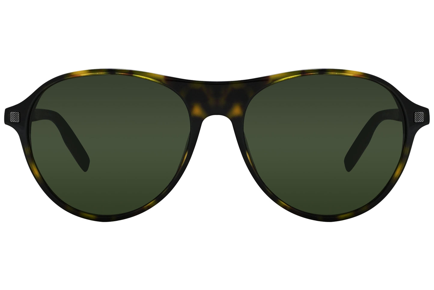 Ermenegildo Zegna Aviator Tortoise Sunglasses Model: EZ0168-52N Front View