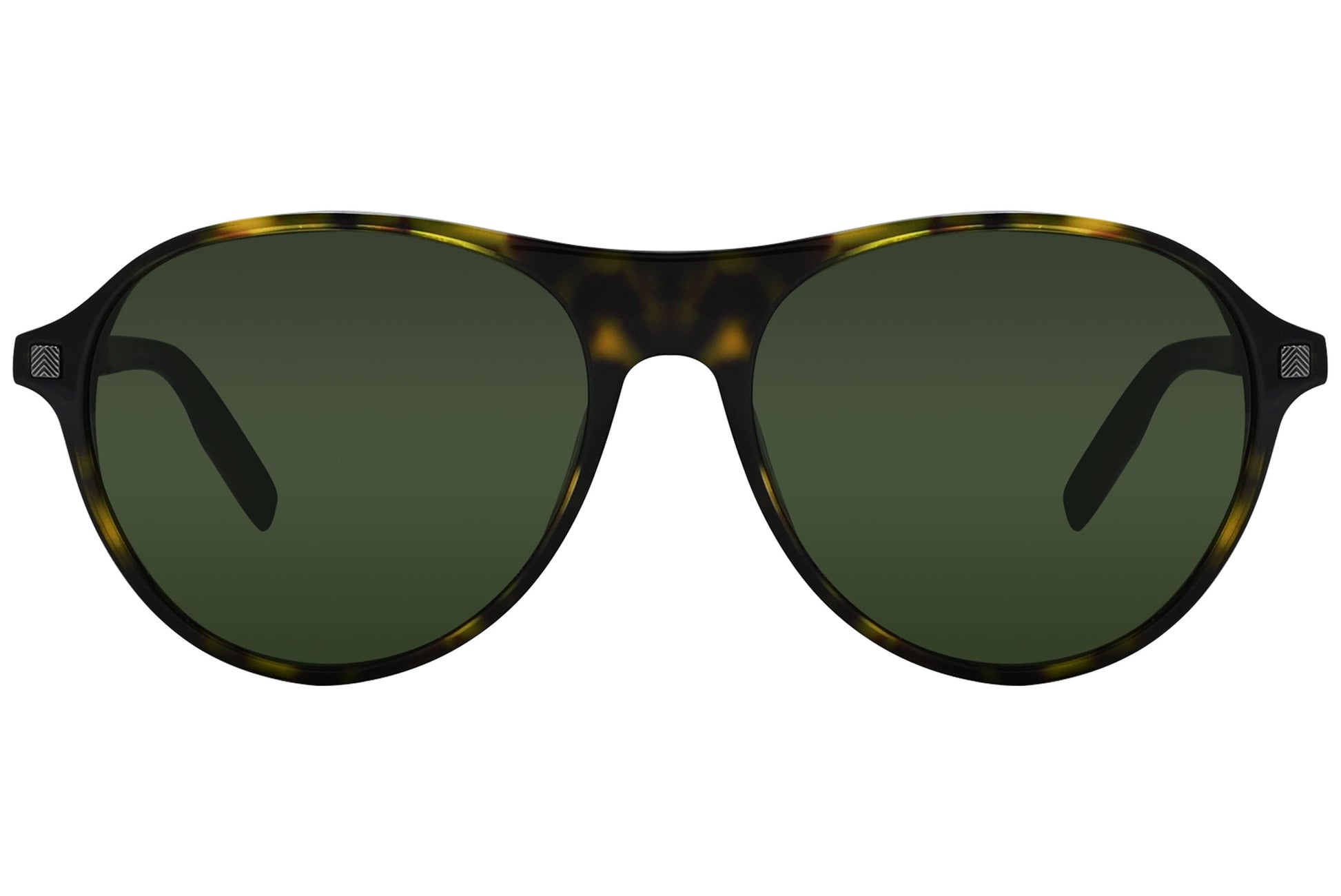 Ermenegildo Zegna Aviator Tortoise Sunglasses Model: EZ0168-52N Front View