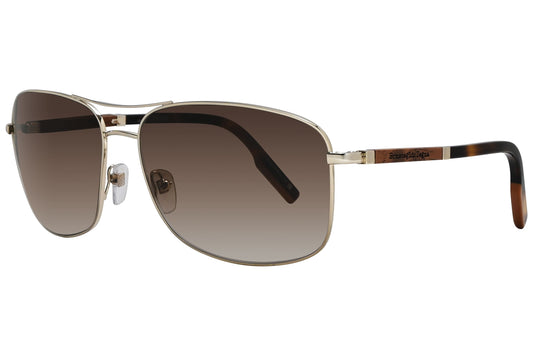 Ermenegildo Zegna Rectangle Brown Sunglasses Model: EZ0176-32F Side View