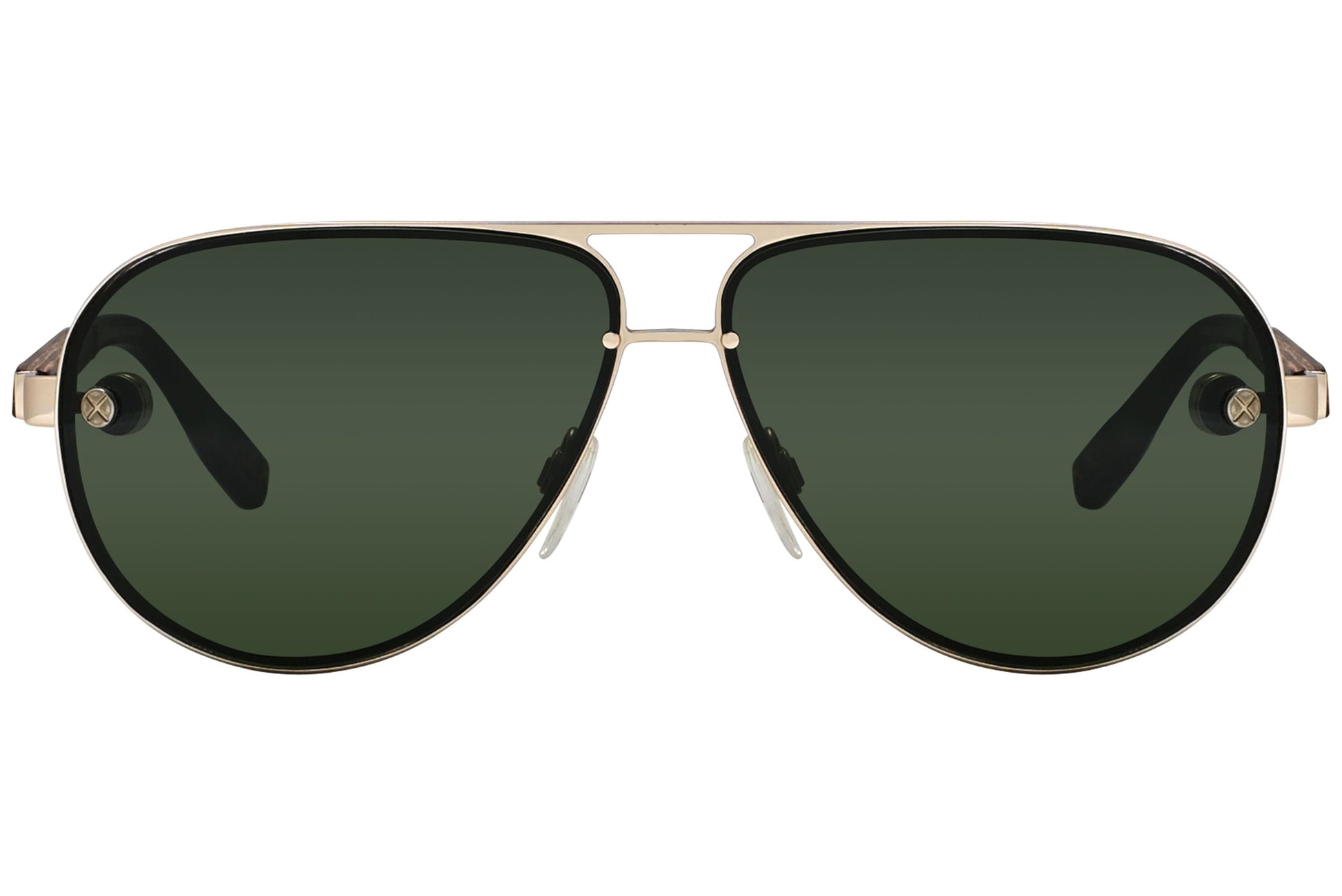 Ermenegildo Zegna Aviator Wood Sunglasses Model: ZC0003-TITANIUM-28N Front View