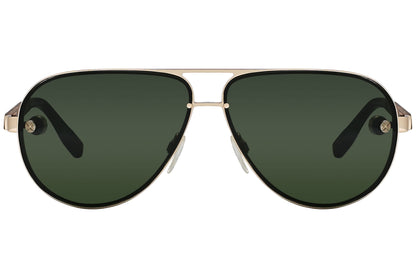 Ermenegildo Zegna Aviator Wood Sunglasses Model: ZC0003-TITANIUM-28N Front View